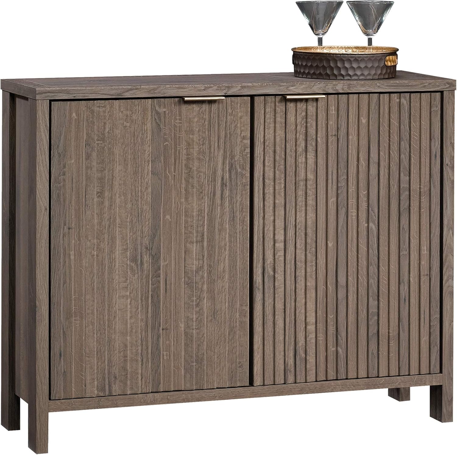 Coffee Oak Finish Sauder 419029 New Grange Accent Storage Cabinet 39 37 L X 14 49 W X 35 51 H Artificial Mixed Floral Arrangements Home Decor
