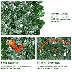 iCover 78x98in Artificial Ivy Privacy Screen for