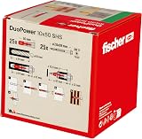 fischer DuoPower 10 x 50 S Universal Plug with Screw 25 pcs set view 3