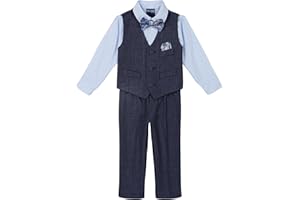 Nautica Baby-Boys 4-Piece Suit Set with Dress Shirt, Vest, Pants, and Tie