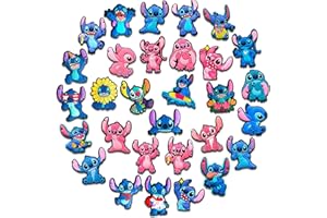 HEDBITOYO 30Pcs Cartoon Shoe Charms for Croc Clogs Sandals, Cute Shoe Decorations