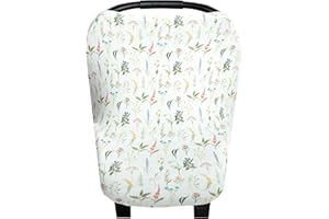 Copper Pearl Multi-Use Cover: Car Seat Covers, Nursing Cover, and Stroller Cover for Sun - Stretchy Fabric, All-Season Use, Stylish Designs, Easy Access for Moms - Aspen