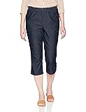 Women's Plus Size Pull on Stretch Capri