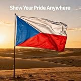 SHATCHI Czech Republic Flag 5ft x 3ft Polyester with Brass Eyelets view 9