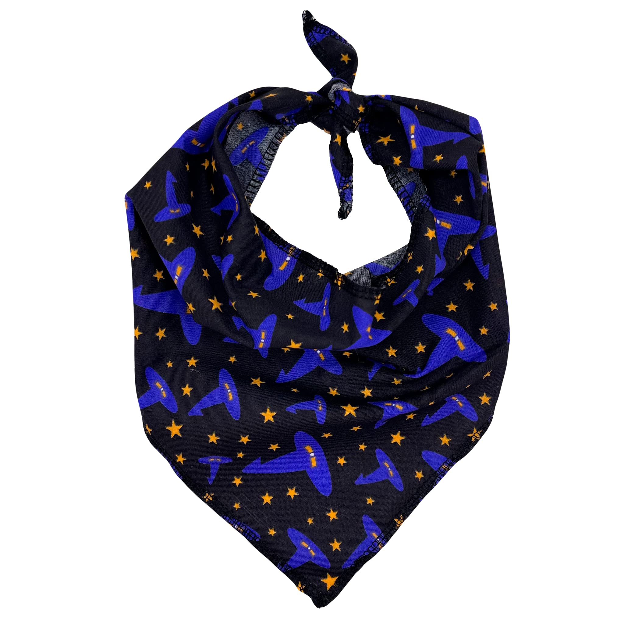 Halloween Dog Bandana Cute Pink Black for Small and Large Dogs Trick or Treat Pet Accessory (Black, Medium)