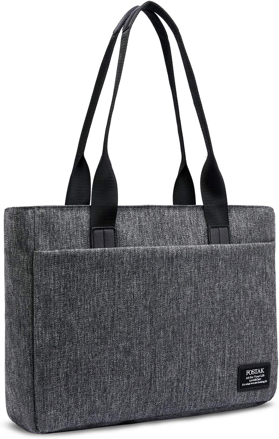 Laptop Tote Bag DTBG 15.6 Inch Women Shoulder Bag Nylon Briefcase Casual Handbag Laptop Case for 15-15.6 Inch Tablet/Ultra-Book/MacBook/Chromebook๏ผGrey