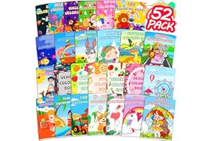 Glkuii 26Pack Coloring Books for Kids Ages 2-4-6-8-12, Small Bulk Coloring Books for Kids, Kids Birthday Party Favors Gifts Classroom Activity Supplies, Mini Coloring Books Includes Unicorn, Dinosaur