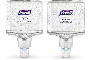 PURELL Advanced Hand Sanitizer Fragrance-Free Gel, 1200 mL Refill for PURELL ES8 Automatic Hand Sanitizer Dispenser (Pack of 2) - 7760-02