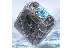 Koonie Portable Waist Clip Fan, Personal Fan with 100 Speed Levels, Belt Cool Clip on Pants with 13500 RPM Strong Airflow, Rechargeable Battery, 24H Use Time, Under Shirt for Outdoor Work