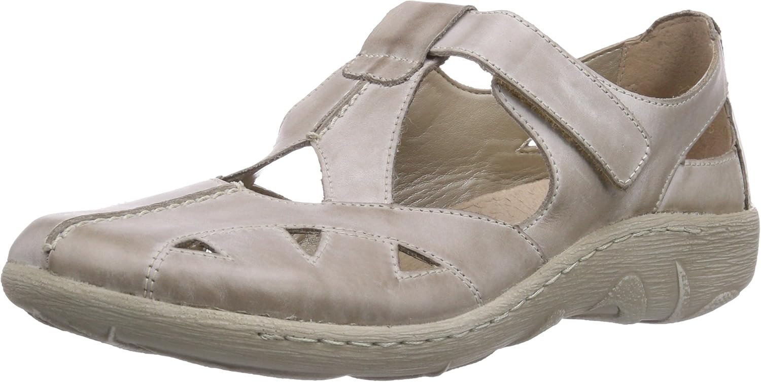 Remonte R8200, Womens Ballet Flats, Grey (Steel 42), 41 EU (7.5 UK