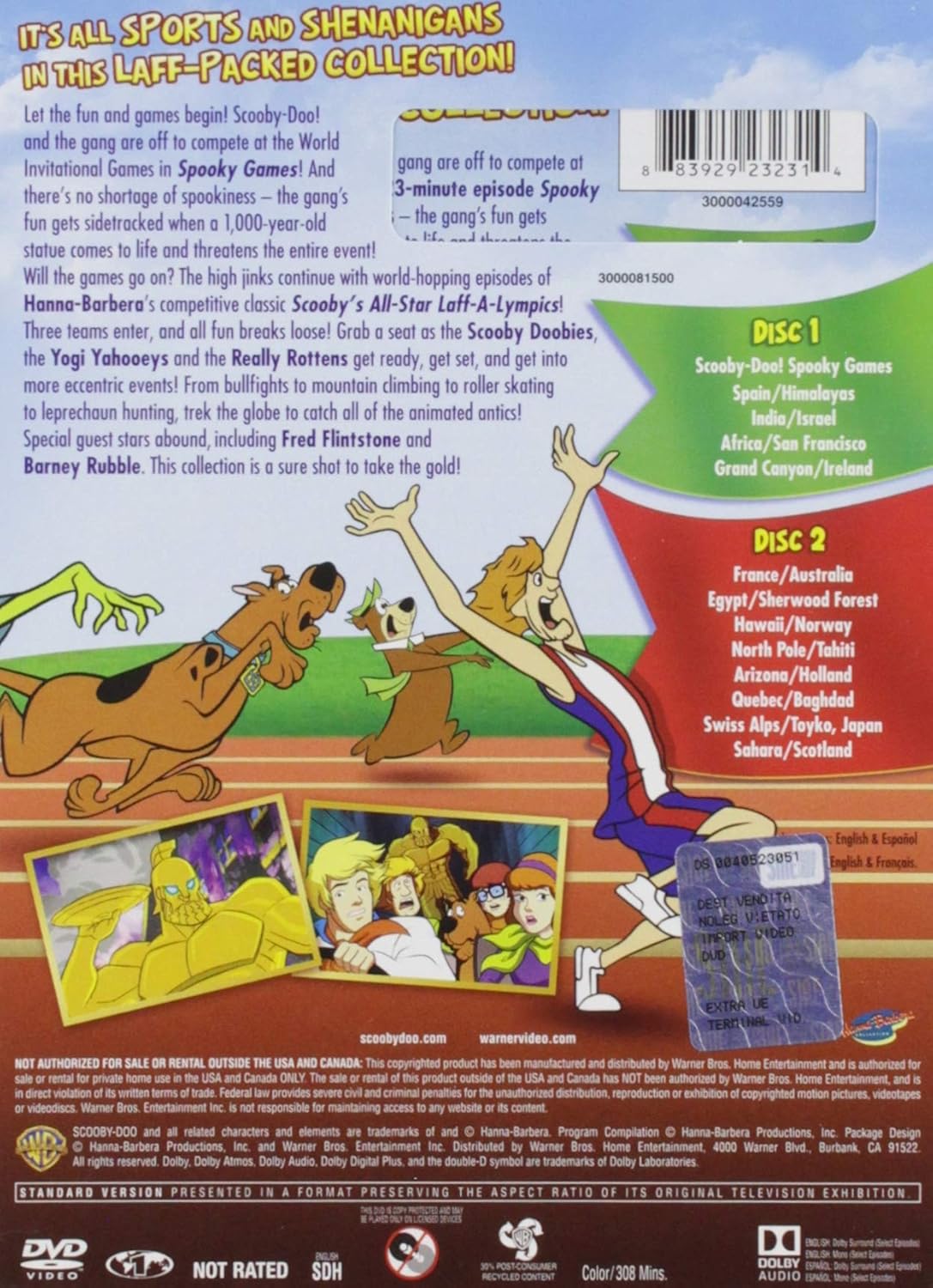 Amazon Com Scooby Doo Laff A Lympics Spooky Games Joseph Barbera William Hanna Julie Bennett Joe Besser Mel Blanc Daws Butler Bob Holt Don Messick Marilyn Schreffler Gary Owens Julie Mcwhirter Frank Welker Vernee Watson Johnson Movies