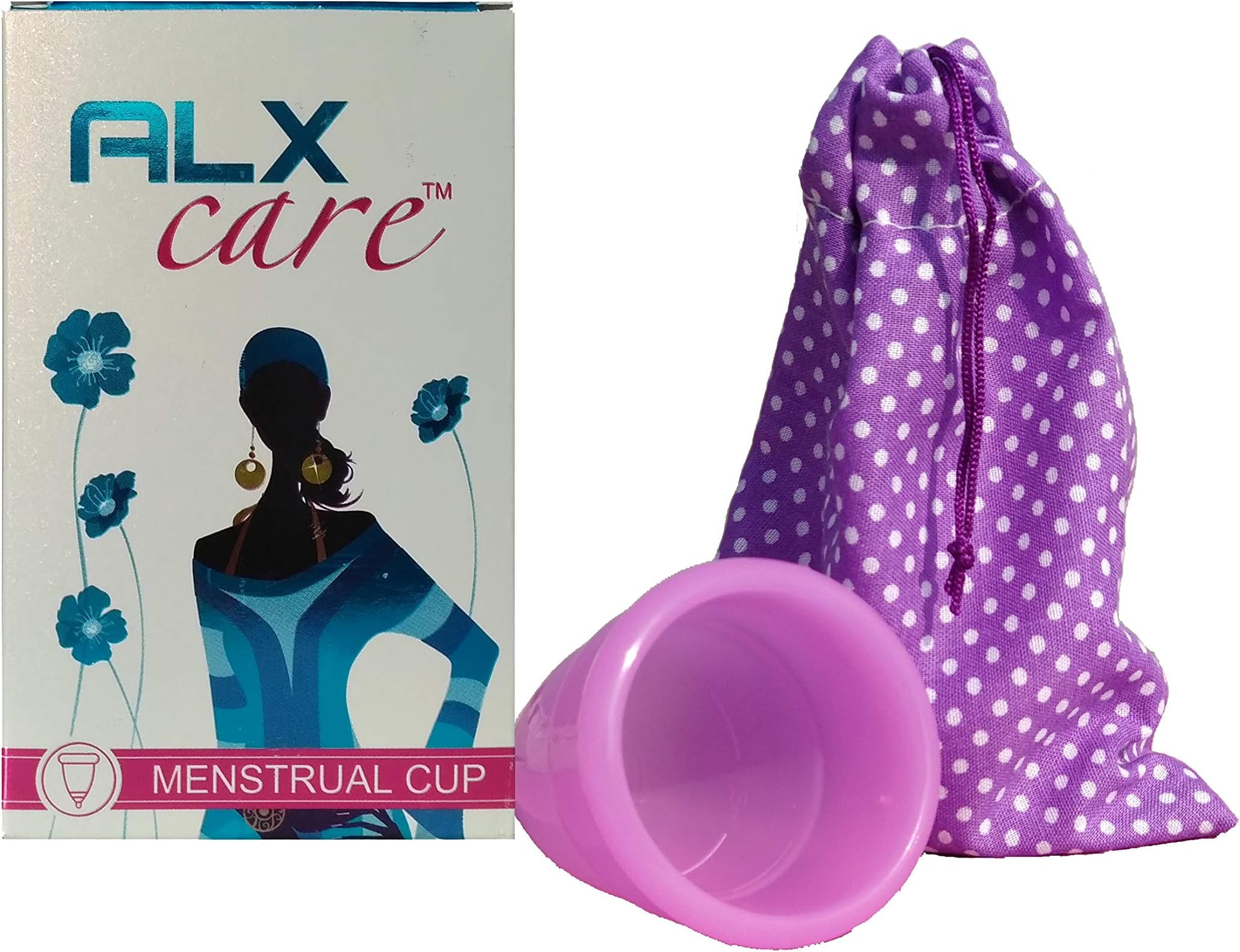 Alx Care 100% Silicone Reusable Soft Menstrual Cup (Size-1(UPTO 30 YRS), Purple Colour)