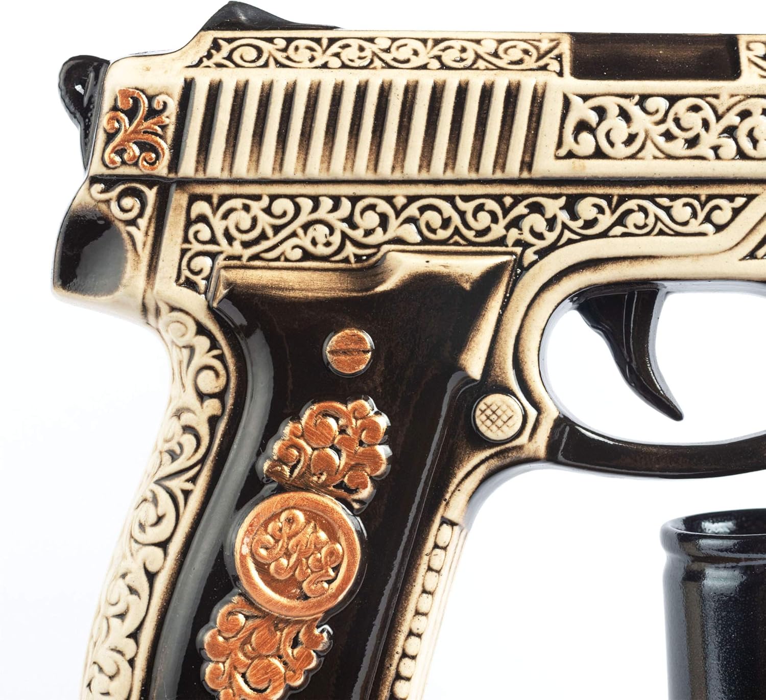 DECANTER for whiskey alcohol Bottle GUN PISTOL Military gift_Warrior's