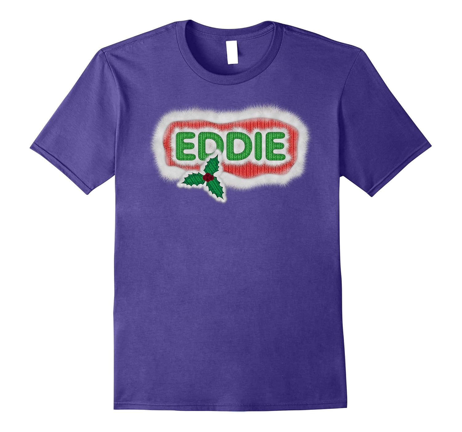 Eddie Ugly Christmas Name Shirt Knitted Fabric & Fur-ANZ