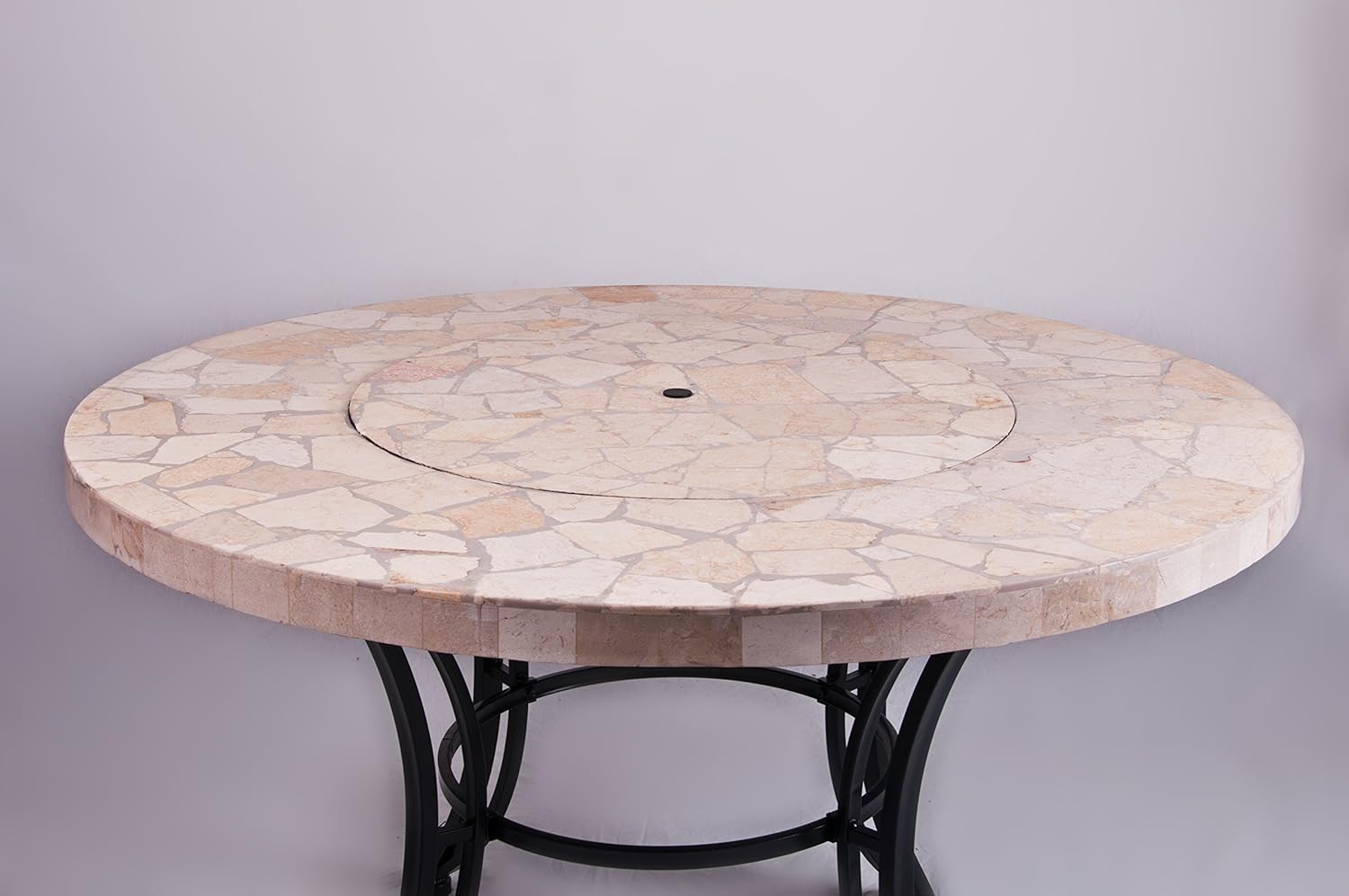 Mosaik Gartentisch Mit Integriertem Grill Feuerstelle Mit Funkenschutz Tischplatte Grill Amazon De Garten