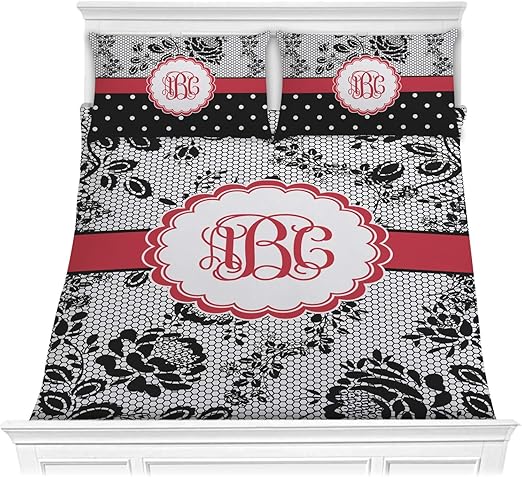 Amazon Com Rnk Shops Black Lace Comforter Set Full Queen