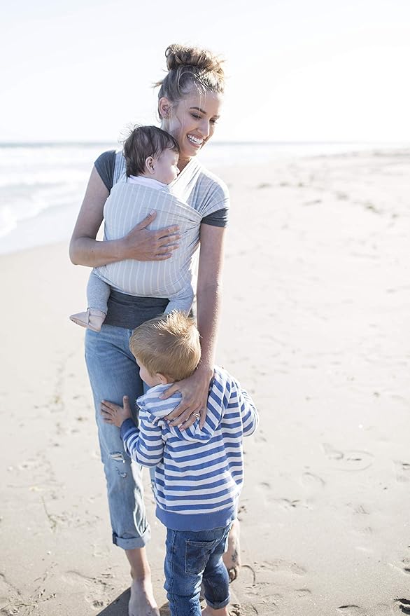 ergobaby aura wrap grey stripes