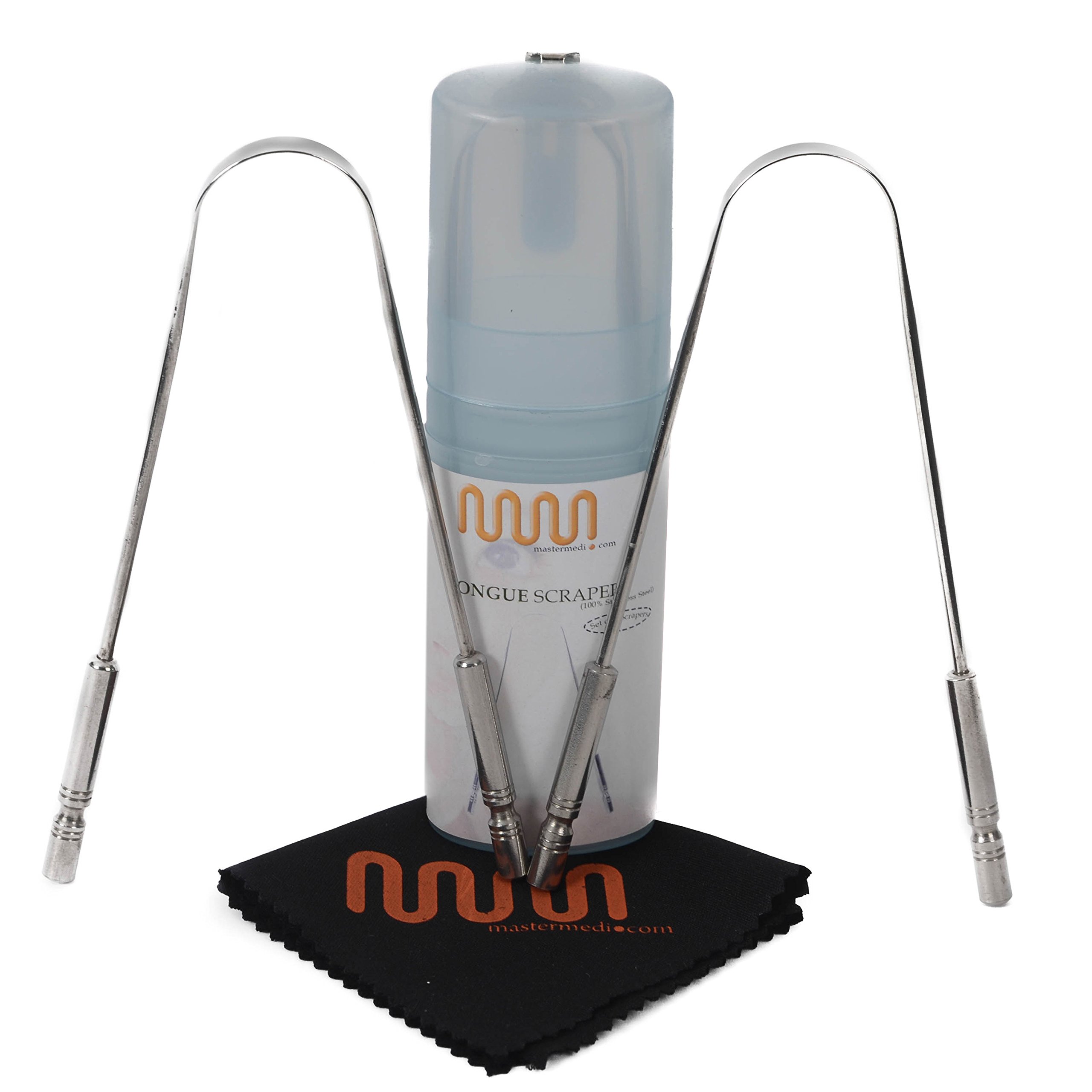 MasterMedi Tongue Cleaner Tongue Scraper Surgical Grade