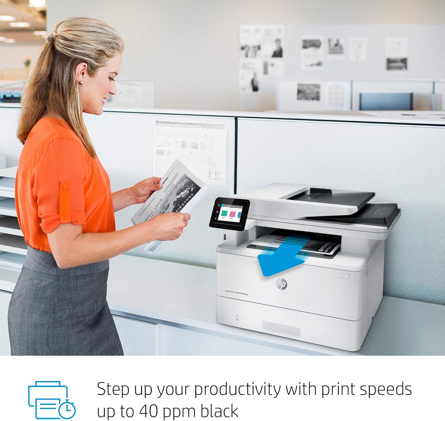 HP LaserJet Pro Multifunction M428fdw Wireless Laser Printer, Works with Alexa (W1A30A): Electronics