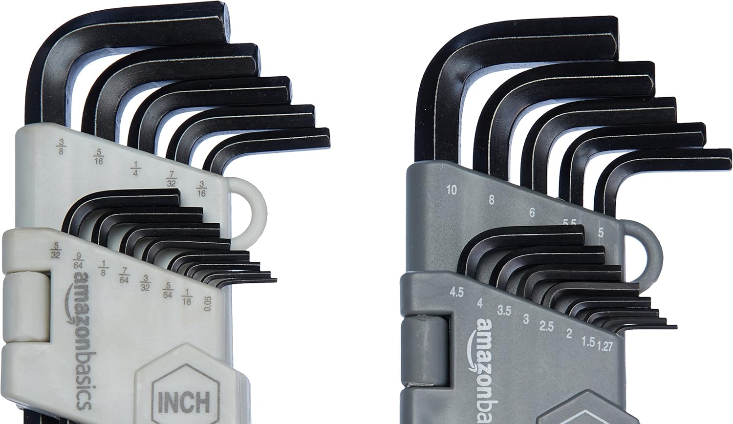 Basics Hex Key Allen Wrench Set with Ball End - Set of 26 - - 