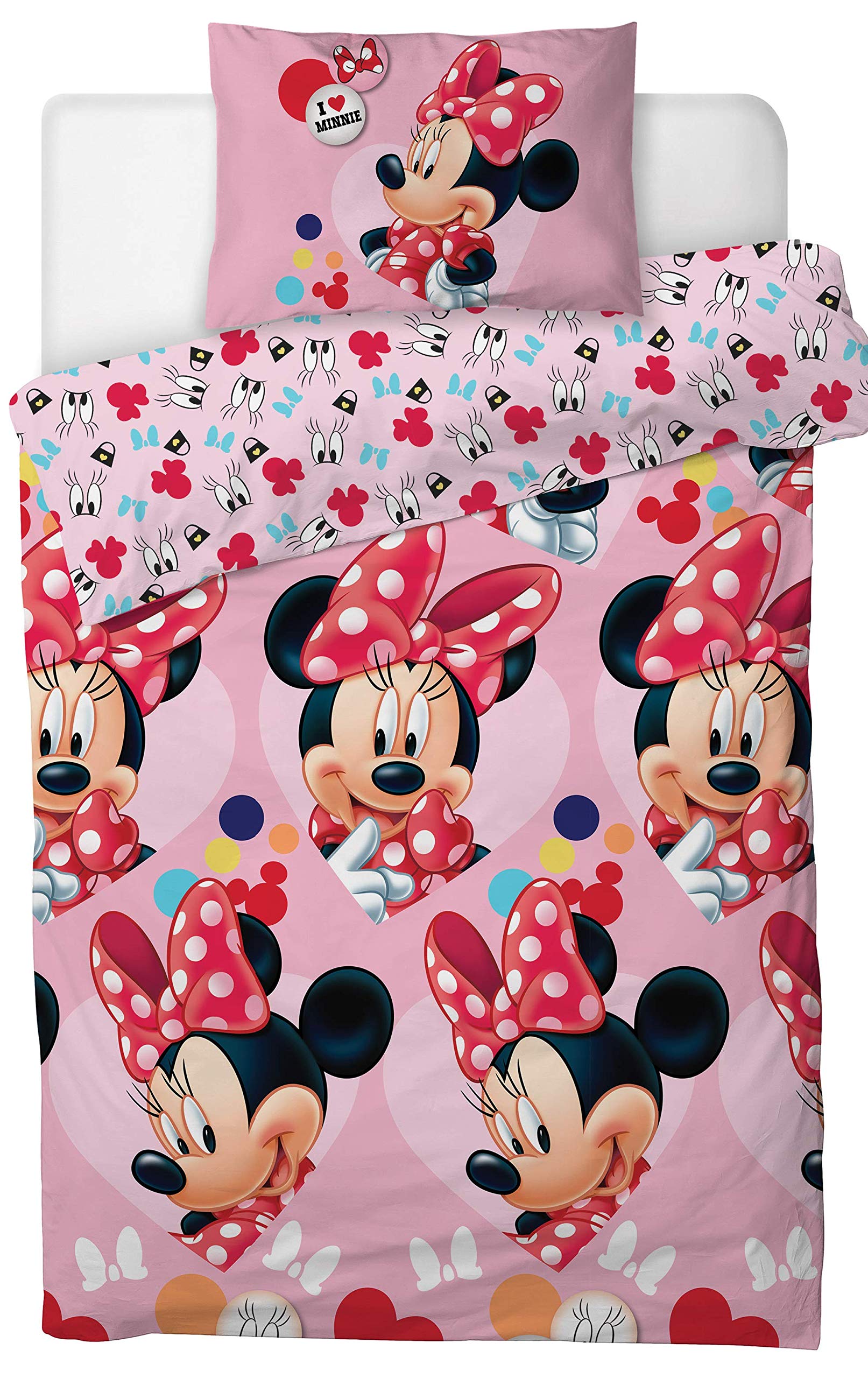 minnie mouse single bed duvet cover set