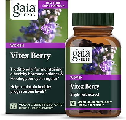 Amazon Com Gaia Herbs Vitex Berry Chasteberry Hormone Balance For Women Vegan Liquid Capsules 60 Count Health Personal Care