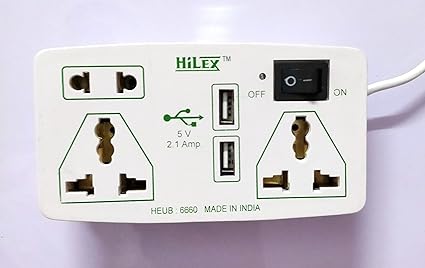 Hilex 3.6 M Wire Extension Board with 3 Socket, 2USB Charging, 1 Switch