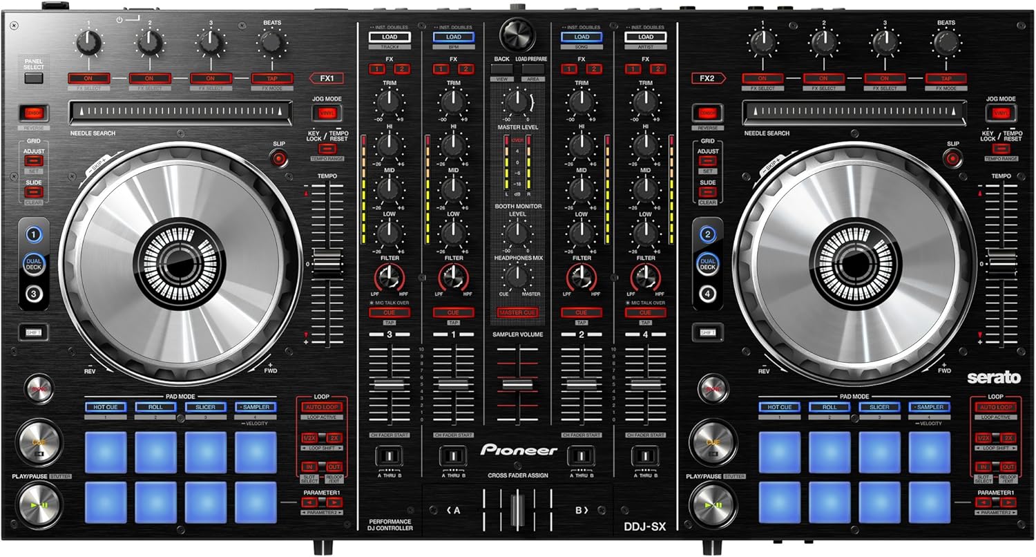 Pioneer DDJSX DJ Console Controller (Black) Amazon.it Elettronica