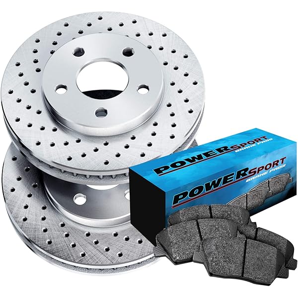 Front Drilled Slotted Brake Rotors & Ceramic Pads For Mercedes Benz