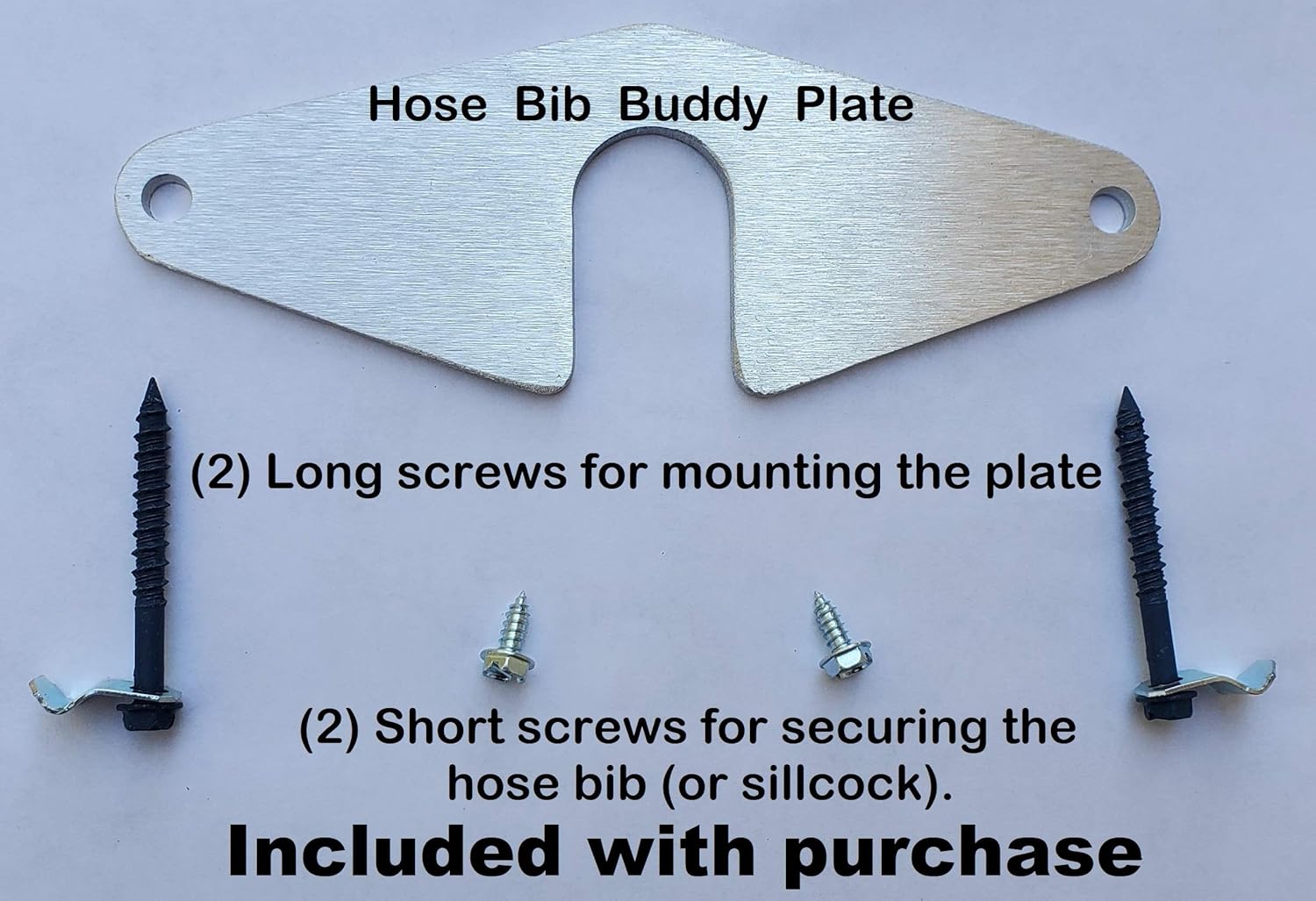 "Hose Bib Buddy" - Spigot Mounting Plate - Anchor it - Without Removing The Faucet. No Plumbing! Any Faucet Old, New, and Shark Bites!: Home Improvement