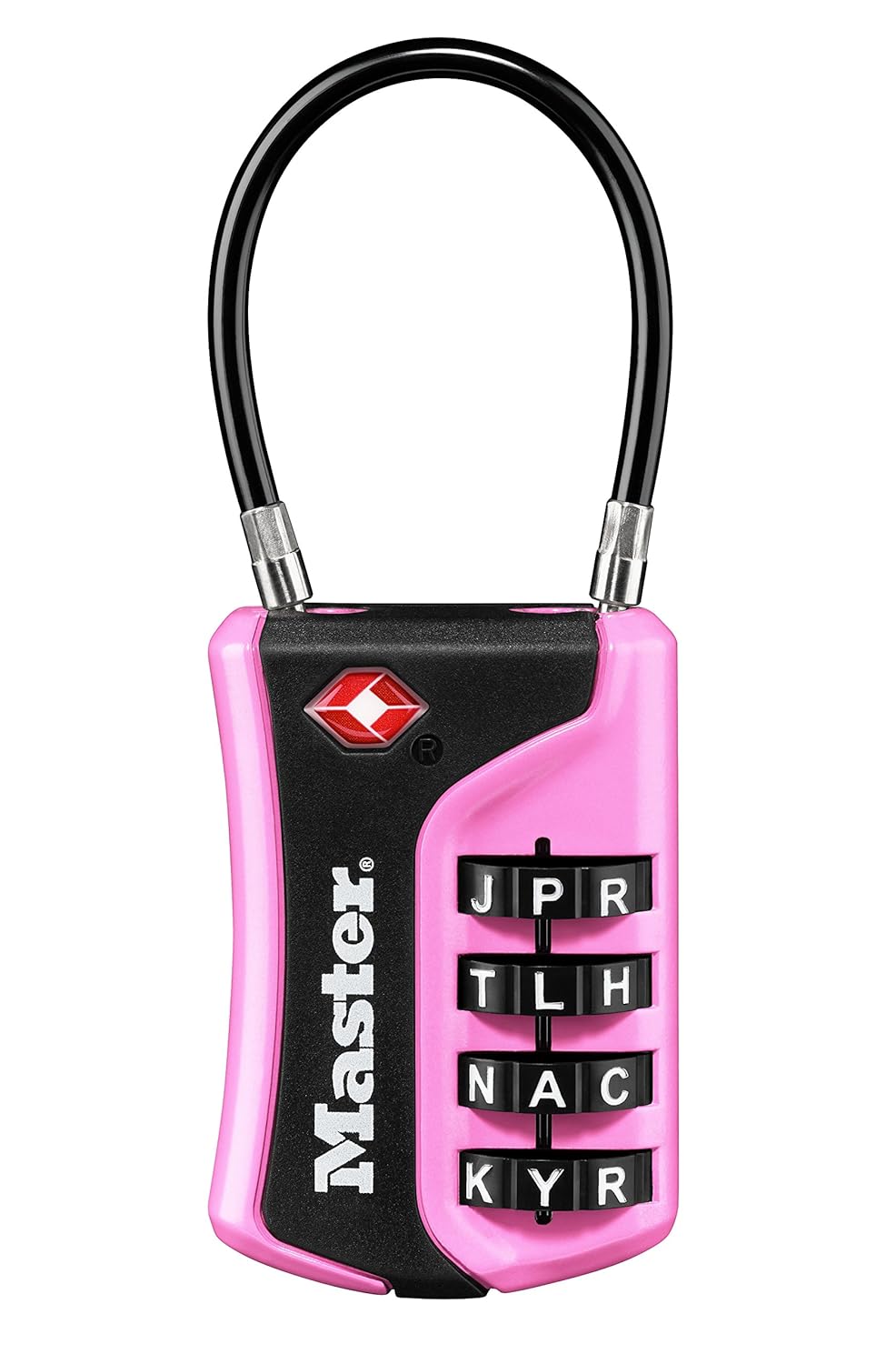 1-5//16 in 4696T Pack of 2 Wide Set Your Own Combination TSA Accepted Luggage Lock Master Lock Padlock