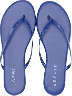 esprit black flip flops