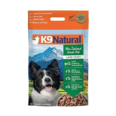 K9 Natural Freeze Dried Dog Food Or Topper Perfect Grain Free, Healthy, Hypoallergenic Limited Ingredients Booster for All Dog Types - Raw, Freeze Dried Mixer