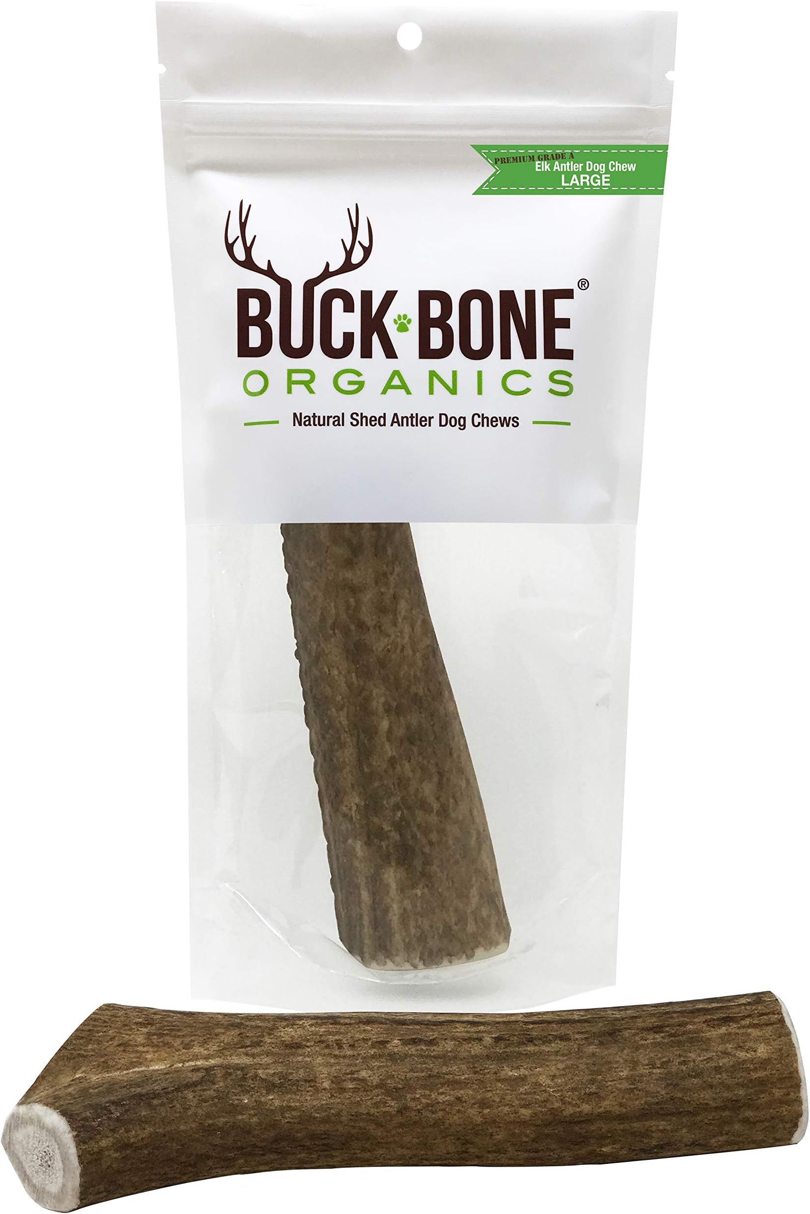 Elk Antler Dog Bone Organic Chew For Large Dogs, All Natural Healthy 6-7 ",Montana Elk, made in the USA