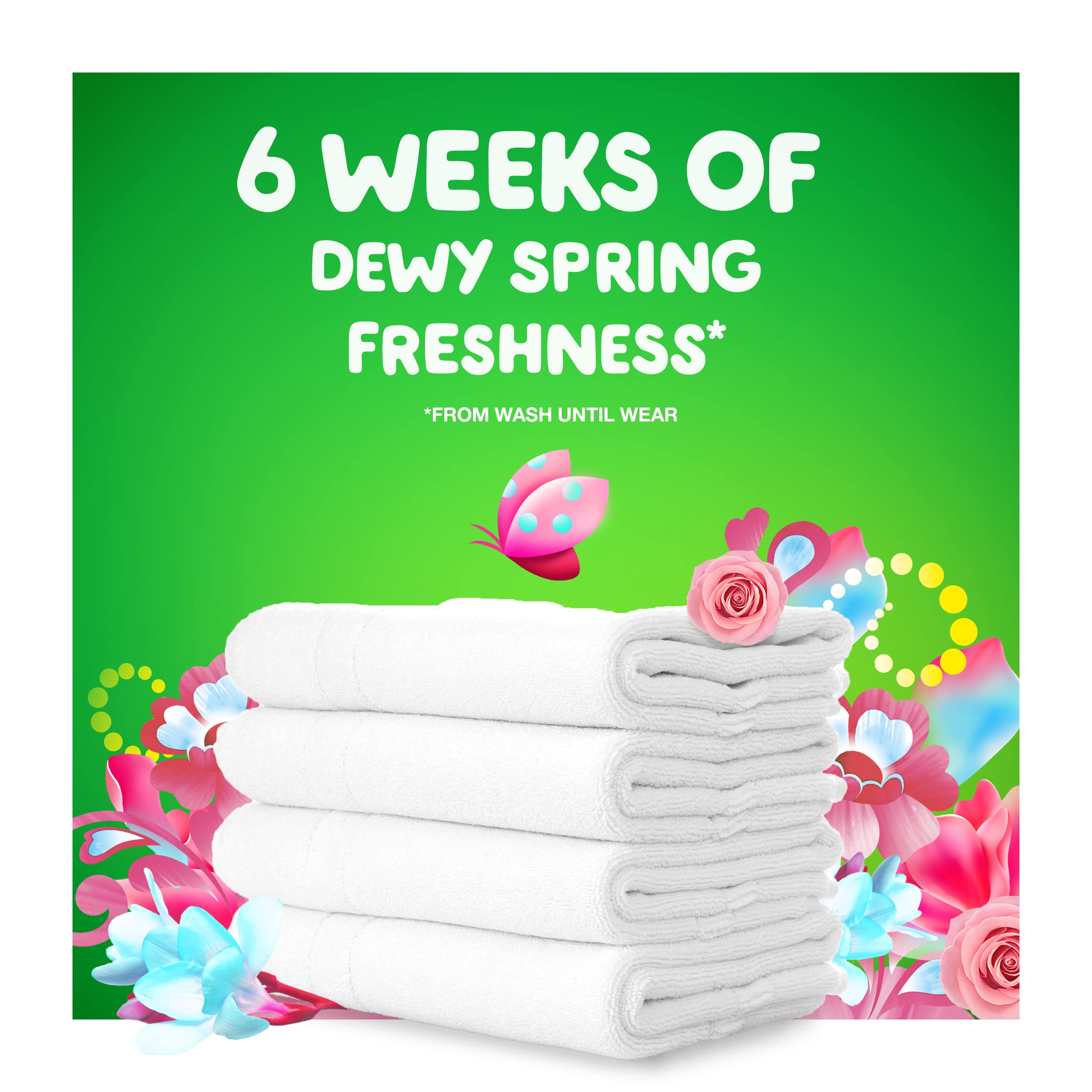 Gain Aroma Boost Liquid Laundry Detergent Spring Daydream Scent 107 Loads 154 fl oz HE Compatible