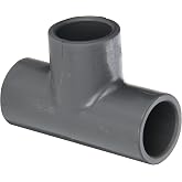 Spears 801 Series PVC Pipe Fitting, Tee, Schedule 80, 3/4" Socket
