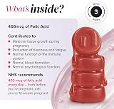 novomins Folic Acid Gummies 400 mcg 3 Month Supply Prenatal Peach view 3