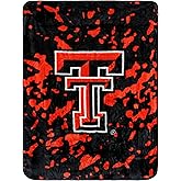 College Covers Everything Comfy Texas Tech Red Raiders Soft and Warm Huge Raschel Throw Blanket, 86" x 63"