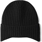 WaySoft Kids Cashmere Blend Beanie with Ear Flaps, Ribbed Knit Winter Hat for Boys & Girls, Warm Cold Weather Cap