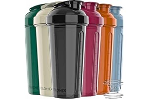 VELOMIX -6 PACK- Protein Shaker Bottles for Protein Mixes, 28 OZ Shaker Cups for Protein Shakes, Shaker Bottle Pack, Shaker Cup, blender bottles, Shakers for protein Shakes, protein shake bottles