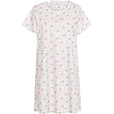 AVIIER 100% Cotton Hospital Gowns for Women Open Back Adaptive Clothing Nightgown Post Shoulder Surgery Patient Gown