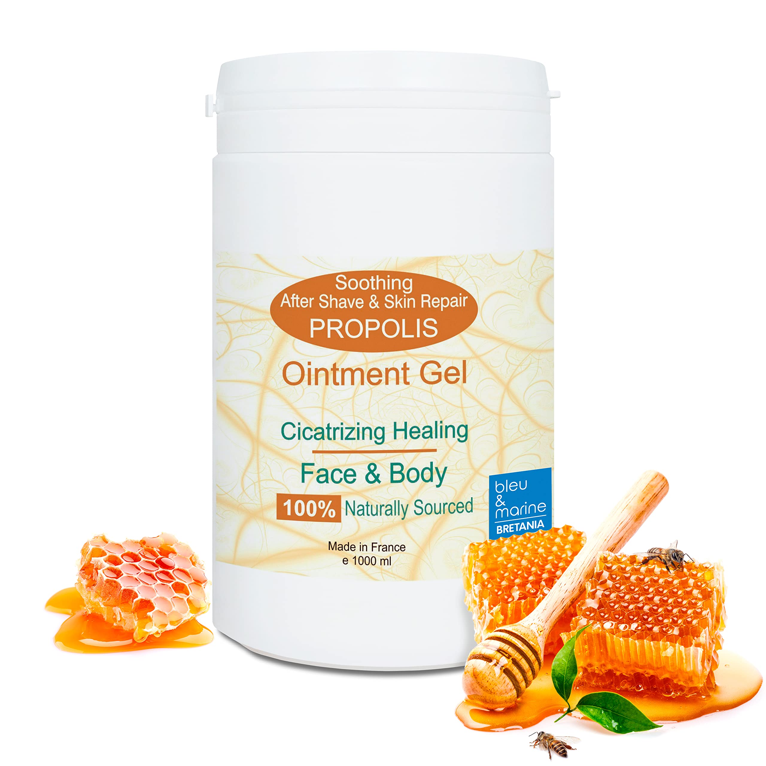 Itchy and Irritated Skin Ointment Beeswax Propolis Cream Gel Natural Alternative for Hydration and Healing 500ml Blemished Skin Care Itchy Scalp Relief Moisturizing Acne Skin Cream