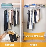 MEIQIHOME Vacuum Storage Bags 8 Pack Space Saver Compression 3 Sizes view 5
