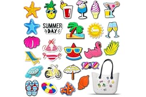 Garetheora Charms for Bogg Bag Bag Beach Tote Bag Rubber Beach Bag, Decoration Charms for Girls Women Bag Accessories