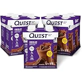 Quest Nutrition Ready To Drink Chocolate Protein Shake, 30g Protein, 4g Net Carbs, Gluten Free, Keto Friendly, 11 fl oz - Pack of 12