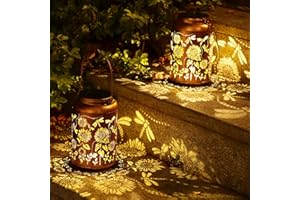 WACLSTDAY 2pak Solar Lanterns Lights Outdoor Hanging Lantern Waterproof Metal LED Dragonfly Garden Decor Gifts for Women Mom Grandma Solar Light for Yard,Patio, Lawn,Pathway,Landscape