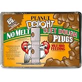 C&amp;S Suet Plug Feeder, Wild Bird Suet Feeder, Holds 12 Ounce (Pack of 1) | Bird feeders for outdoors hanging, heavy-duty wood, vertical tree-bark style for woodpeckers and chickadees