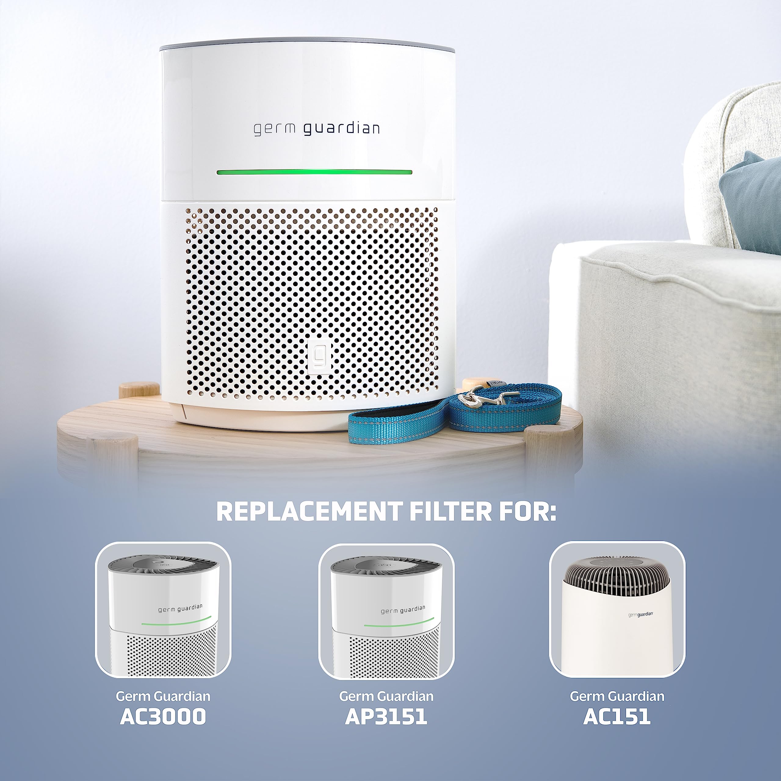 GermGuardian Filter V Toxin Clear HEPA Original Air Purifier Replacement Filter, Removes 99.97% of Pollutants, Common VOCs and Household Toxins, for AirSafe Series and AC151, Black/Grey, FLT151VO