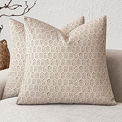 Foindtower Set of 2 Decorative Neutral Floral Print