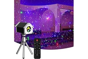 FLITI Brighter Firefly Laser Light Outdoor, RGB 3 Colors Laser Dynamic Firefly Lights & Star Projector Laser Light Show with Remote Timer, HD Holiday Projector Decorations Lights for House/Garden/Party/Tree